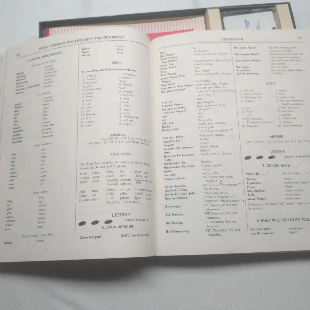 Living Language Living German Complete Cassette Edition Course Book Vintage Set